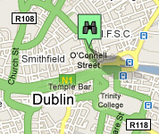 Click for map of O`Connell Street hotels